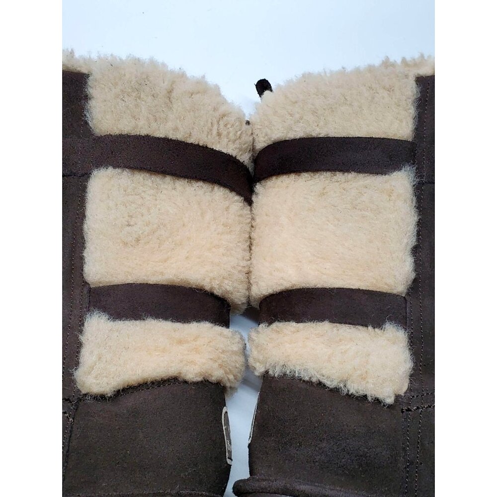 Bearpaw Women's Brown Suede & Fur Mid-Calf Winter Boots Size 9 552 - Picture 5 of 9